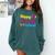 Happy Last Day Of School Graduation Teacher Students T-Shirt Comfort Colors Sweatshirt Blue Spruce
