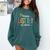 Happy Last Day Of School Women Teachers School Graduation Comfort Colors Sweatshirt Blue Spruce