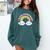 I Hate Everybody Rainbow Sarcastic Grumpy Introvert Comfort Colors Sweatshirt Blue Spruce