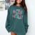 High Functioning Introvert Too Peopley Outside Comfort Colors Sweatshirt Blue Spruce