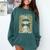 High School Graduate Queen Class Of 2021 Graduation Comfort Colors Sweatshirt Blue Spruce