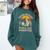 Hiking Because People Are Annoying Introvert Comfort Colors Sweatshirt Blue Spruce