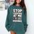 Humor For Introverts Stop Looking At Me I'm Hiding Graphic Comfort Colors Sweatshirt Blue Spruce