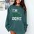 I'm 2018 Done Senior Graduation T-Shirt Class 2018 Comfort Colors Sweatshirt Blue Spruce
