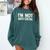 I'm Not Anti-Social I Introvert Comfort Colors Sweatshirt Blue Spruce