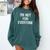 I'm Not For Everyone Humor Joke Sarcastic Introvert Comfort Colors Sweatshirt Blue Spruce