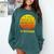 I'm Outstanding Retro Introvert Mountain Trip Lover Comfort Colors Sweatshirt Blue Spruce