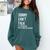 Introvert Can't Talk Reached People Limit For The Week Comfort Colors Sweatshirt Blue Spruce