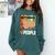 Introvert Capybara Rodent Animal Lover Antisocial Retro Comfort Colors Sweatshirt Blue Spruce