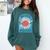 Introvert Cute Anti-Social Shy Person Inner Strength Comfort Colors Sweatshirt Blue Spruce