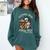 Introvert Hiking Club Antisocial Overthinking Anxiety Comfort Colors Sweatshirt Blue Spruce