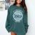 Introvert Too Peopley Anti-Social Shy Person Comfort Colors Sweatshirt Blue Spruce