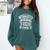 Introvert Quote Introverted But Willing To Discuss Anime Comfort Colors Sweatshirt Blue Spruce