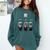 Introvert Relaxation Me Myself And Silence Skulls Comfort Colors Sweatshirt Blue Spruce