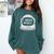 Introvert Space Helmet I Need Space Men Women Comfort Colors Sweatshirt Blue Spruce