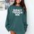 Introverted Antisocial Introspective Loner For Introvert Comfort Colors Sweatshirt Blue Spruce