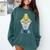Introverted Fountain Pen Enthusiast Smiling Face Comfort Colors Sweatshirt Blue Spruce