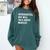 Introverted But Will Talk About Makeup Vlogger Blogger Vlog Comfort Colors Sweatshirt Blue Spruce