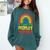 It's Way Too Peopley Outside Anti Social Introvert Comfort Colors Sweatshirt Blue Spruce