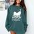 It's Way Too Peopley Outside Cute Cat Introvert Comfort Colors Sweatshirt Blue Spruce