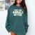 I Just Like Animals Better I Introvert Comfort Colors Sweatshirt Blue Spruce
