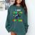 I Just Crushed Preschool Monster Graduation Comfort Colors Sweatshirt Blue Spruce