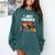 I Just Crushed Preschool Monster Truck Graduation Comfort Colors Sweatshirt Blue Spruce