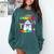 I Just Crushed Preschool Pre-K Preschoolers Graduation Comfort Colors Sweatshirt Blue Spruce