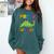 Kids Pre-K Graduate Brontosaurus Dino Pre Kindergarten Graduation Comfort Colors Sweatshirt Blue Spruce