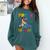 Kids Pre-K Graduate Dinosaur T-Rex Pre Kindergarten Graduation Comfort Colors Sweatshirt Blue Spruce