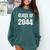Kindergarten Class Of 2044 Grow With Me Kinder Graduation Comfort Colors Sweatshirt Blue Spruce