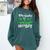 Kindergarten Is History Dinosaur Graduation Comfort Colors Sweatshirt Blue Spruce