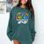 Last Day Of School Year 2025 Preschool Autograph Graduation Comfort Colors Sweatshirt Blue Spruce