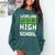 Leveling Up To High School Tee Shirt Gaming Graduation Comfort Colors Sweatshirt Blue Spruce