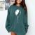 Lone Balloon Celebration Individualistic Introvert Party Comfort Colors Sweatshirt Blue Spruce