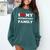 I Love My Introvert Family I Heart My Introvert Family Comfort Colors Sweatshirt Blue Spruce