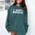 I Love Being Single Red Heart Anxious & Introvert Girl Club Comfort Colors Sweatshirt Blue Spruce