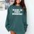 Made In Fort Benning Basic Training Recruit Graduation Comfort Colors Sweatshirt Blue Spruce