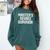 MASTER'S DEGREE SURVIVOR Graduation Grad Shirt College Comfort Colors Sweatshirt Blue Spruce