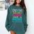 Masters In Education Degree Graduation Women MeD Comfort Colors Sweatshirt Blue Spruce