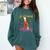 By Any Means Necessary Graduation HBCU Educated Girl Comfort Colors Sweatshirt Blue Spruce