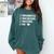 MELANATED BACHELORS MASTERS DR Doctor Graduation Comfort Colors Sweatshirt Blue Spruce