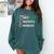 Nice Naughty Introvert Christmas List Santa Comfort Colors Sweatshirt Blue Spruce