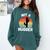 Not A Hugger Cactus Introvert Antisocial Comfort Colors Sweatshirt Blue Spruce