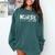 Nurse Est 2018 Nursing School Graduation Comfort Colors Sweatshirt Blue Spruce