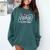 Nurse Established 2021 RN Nursing School Nurse Graduation Comfort Colors Sweatshirt Blue Spruce