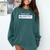 Overthinking In Progress Introvert Please Wait Comfort Colors Sweatshirt Blue Spruce