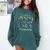 Paraprofessional Happy Last Day Of School Women Graduation Comfort Colors Sweatshirt Blue Spruce