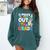 Peace Out 5th Grade Fifth Grade Graduation T-Shirt Comfort Colors Sweatshirt Blue Spruce