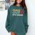 Peace Out 8th Grade Graduation Last Day Of School Comfort Colors Sweatshirt Blue Spruce